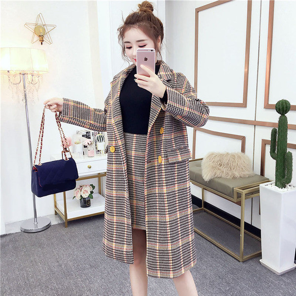 Női téli szett, két színben kabáttal és szoknyával