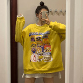 Bluza larga dama in mai multe culori cu aplicatie