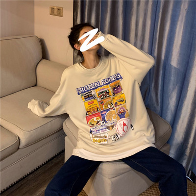 Bluza larga dama in mai multe culori cu aplicatie