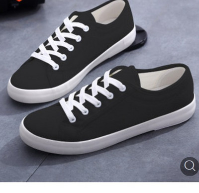 Γυναικεία casual αθλητικά παπούτσια σε μαύρο και άσπρο χρώμα