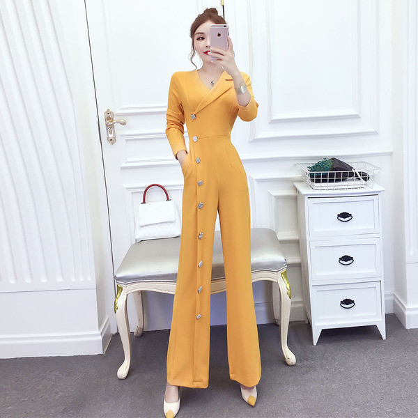 Modern női overall három színben gombokkal