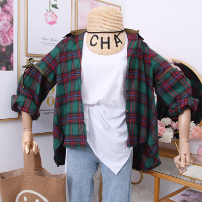 Új modell kockás női ing, hosszú ujjal több színben