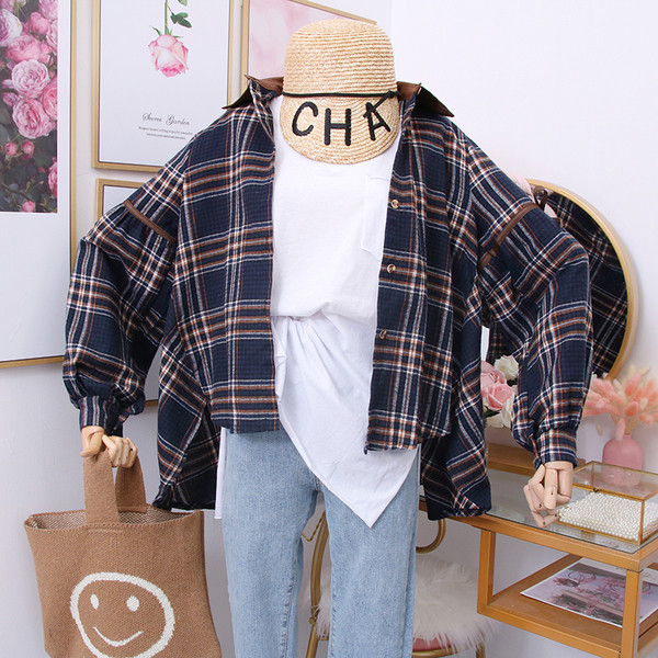 Új modell kockás női ing, hosszú ujjal több színben