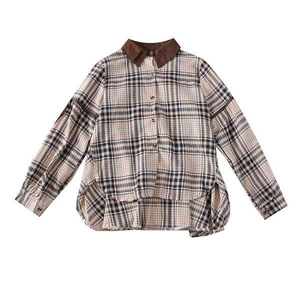 Új modell kockás női ing, hosszú ujjal több színben