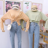 Νέο μοντέλο  γυναικεία μπλούζα με μακριά μανίκια σε διάφορα χρώματα