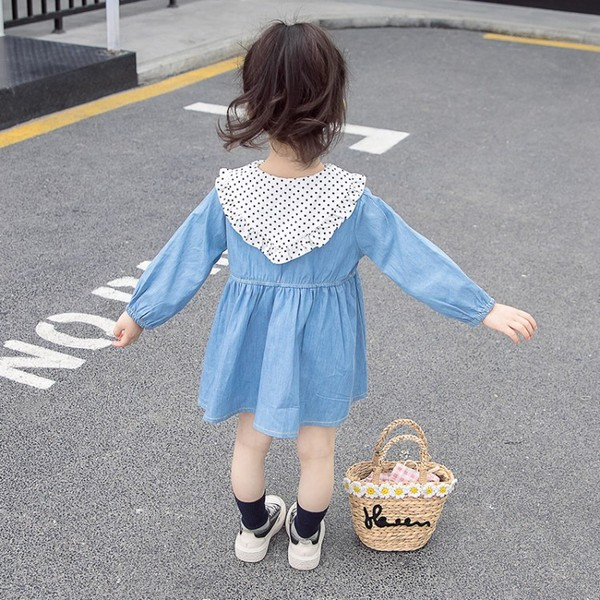 Modern, gombos, hosszú ujjú gyerekruha