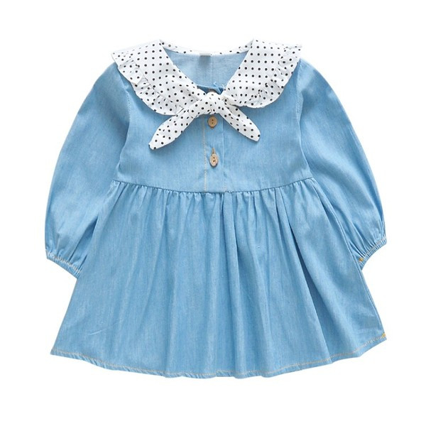 Modern, gombos, hosszú ujjú gyerekruha