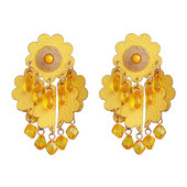 Elegáns női függő fülbevaló kövekkel több színben