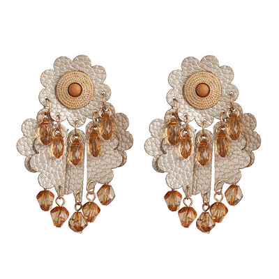 Elegáns női függő fülbevaló kövekkel több színben