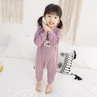 Gyermek pizsama lányoknak két színben, gombokkal és zsebbel