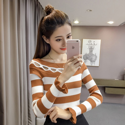 Γυναικεία σύγχρονη ριγέ μπλούζα σε διάφορα χρώματα