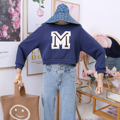 Új modell női pulóver O-nyakú fehér, kék és zöld színekben