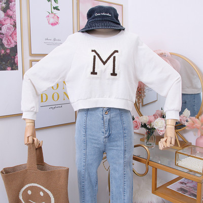 Új modell női pulóver O-nyakú fehér, kék és zöld színekben