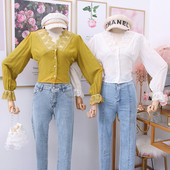 Korszerű női ing spitz nyakkivágással és több színben hímzéssel