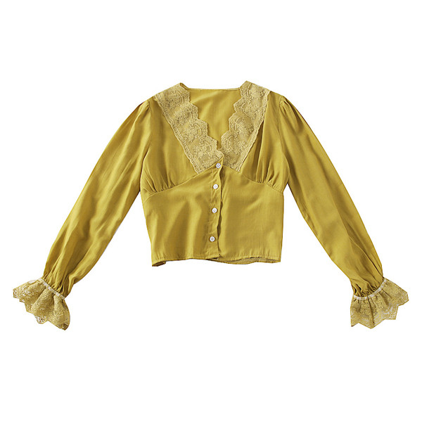 Korszerű női ing spitz nyakkivágással és több színben hímzéssel