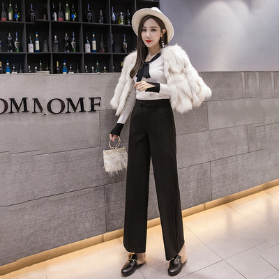 Stílusos női nadrág magas derékkal, három színben