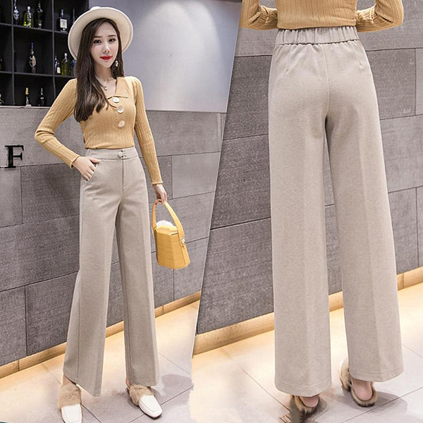 Stílusos női nadrág magas derékkal, három színben