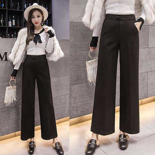 Stílusos női nadrág magas derékkal, három színben