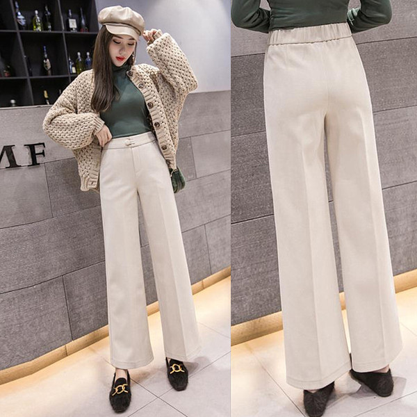 Stílusos női nadrág magas derékkal, három színben