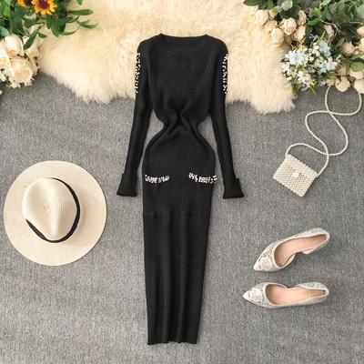 Női alkalmi ruha gyöngyökkel, többféle színben