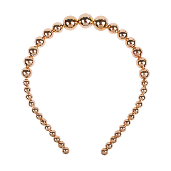 Σύγχρονη γυναικεία τιάρα  με πέρλες σε λευκό και χρυσό χρώμα