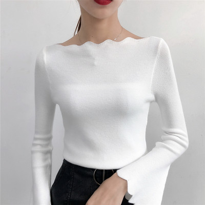 Modern női blúz négy színben lótusz ujjakkal