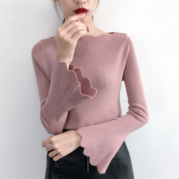 Modern női blúz négy színben lótusz ujjakkal