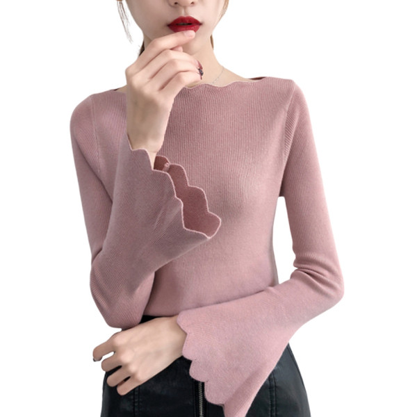 Modern női blúz négy színben lótusz ujjakkal