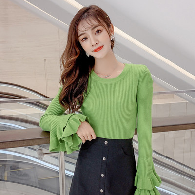 Bluza de dama moderna in mai multe culori cu decolteu oval