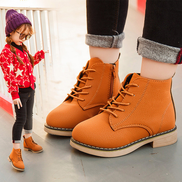 Aktuális eco bőrből készült gyerekcsizma három színben lányoknak