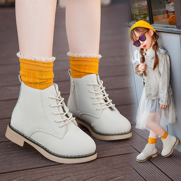 Aktuális eco bőrből készült gyerekcsizma három színben lányoknak