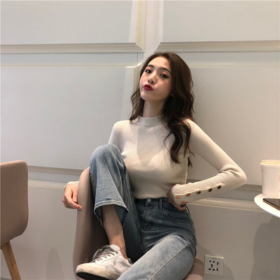 Bluza de dama cu nasturi si guler polo in mai multe culori