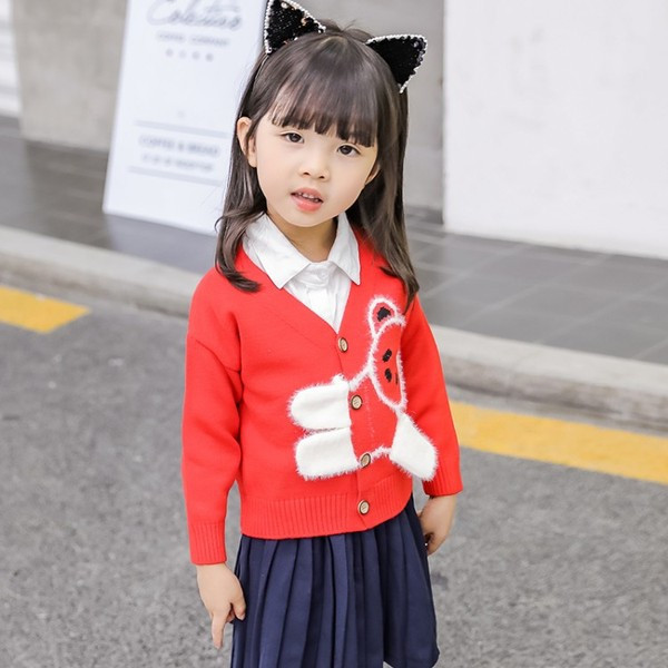 Modern gyerekmellény lányoknak két színben V-nyakkal