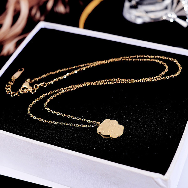 Napi női nyaklánc arany színben medállal
