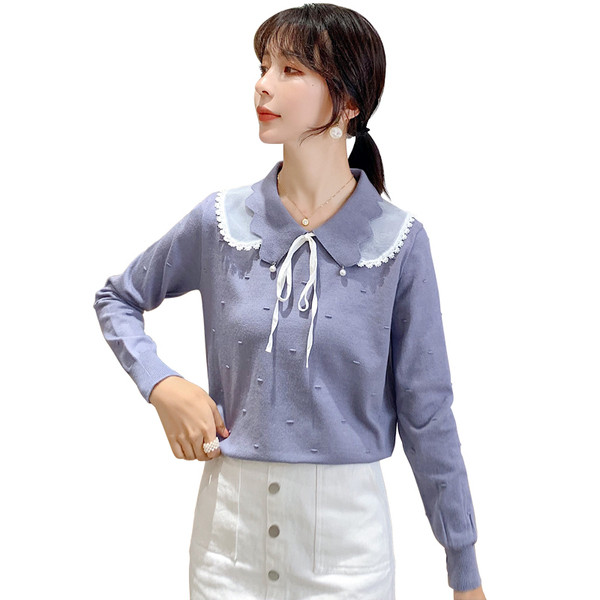 Női alkalmi blúz több színben, dekorgyöngyökkel