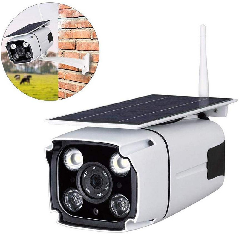 Ηλιακή αδιάβροχη ασύρματη κάμερα με HD Night Vision και απομακρυσμένο πεδίο για κινητό τηλέφωνο