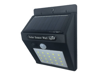 Соларна лампа за стена със сензор за движение