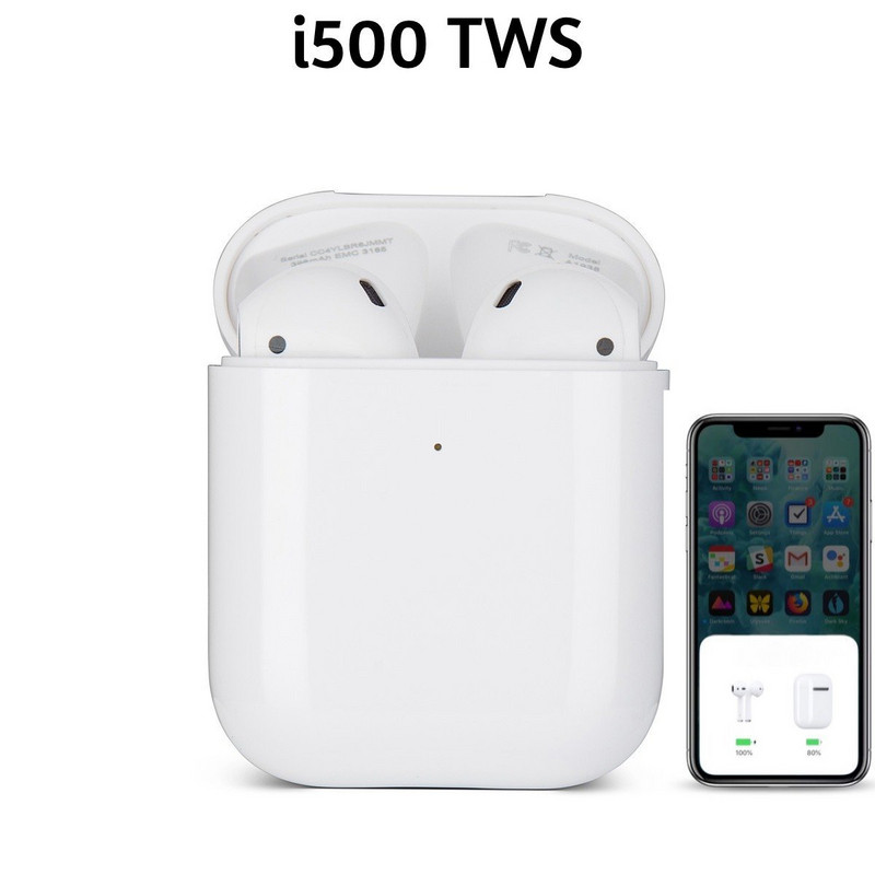 Безжични Bluetooth слушалки с Powerbank модел TWS I500 с Bluetooth V5.0+EDR и Standby режим до 200 часа