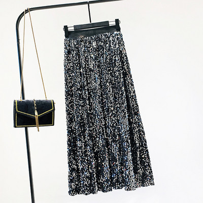 Új modell női szabású szoknya flitterekkel több színben