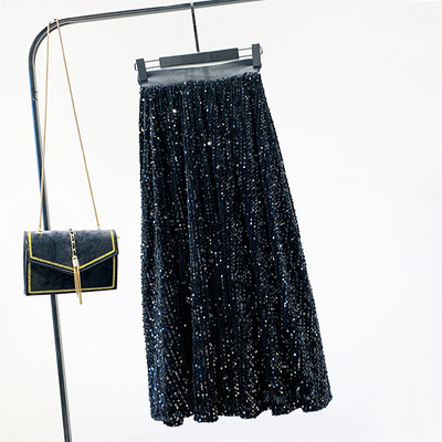 Új modell női szabású szoknya flitterekkel több színben