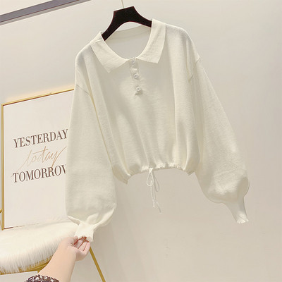 Modern női blúz gallérral és gombokkal több színben