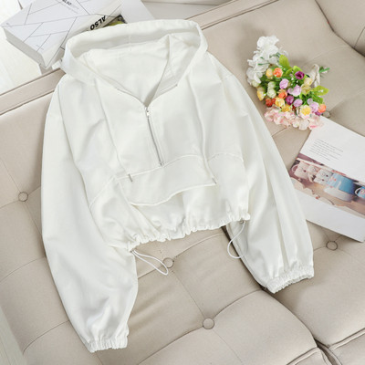 Kapucnis és cipzáras női pulóver négy színben