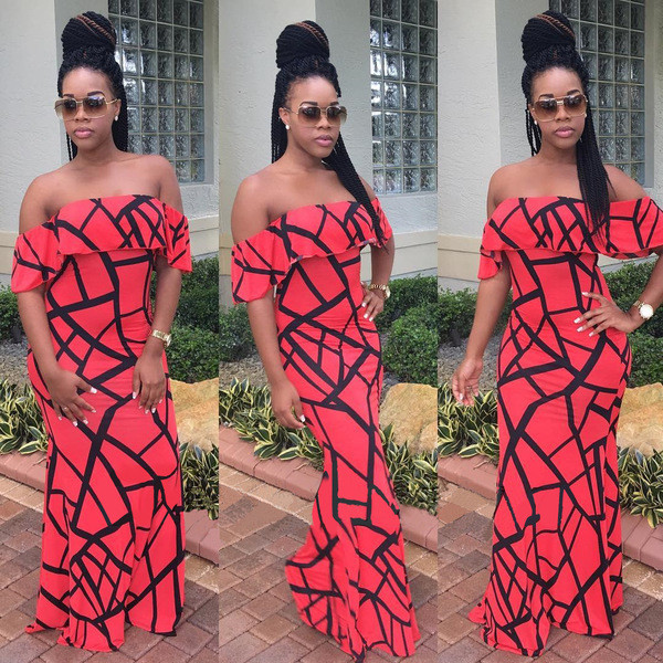 Lezser női hosszú ruha ejtett ujjal Karcsú modell két színben