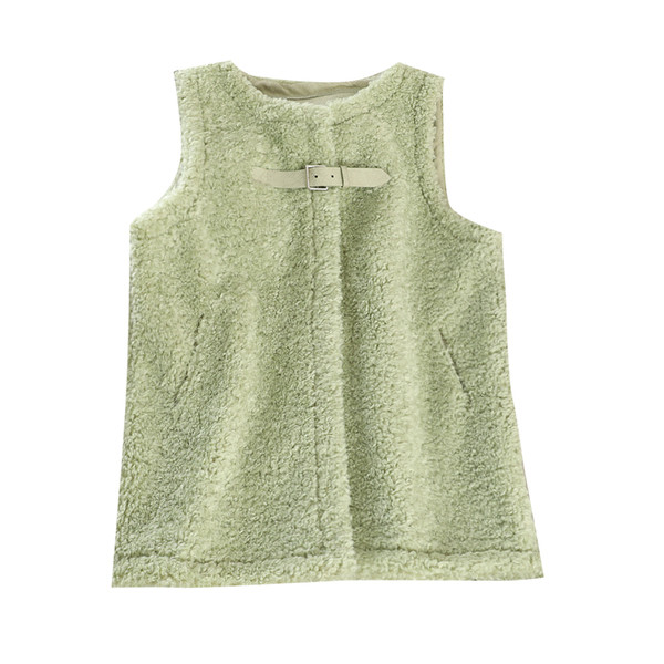 Női pehelymellény zöld, sárga és bézs színben