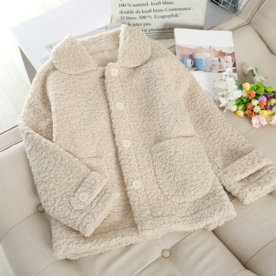 Дамско пухено палто с копчета и джобове в различни цветове