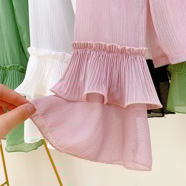 Cămașă modernă de damă cu panglică în patru culori