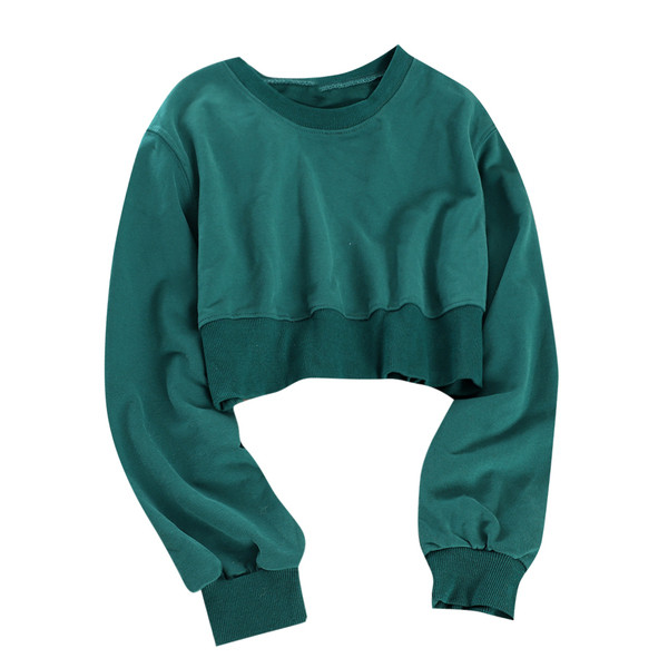 Alkalmi női rövid blúz ovális nyakkivágással, több színben