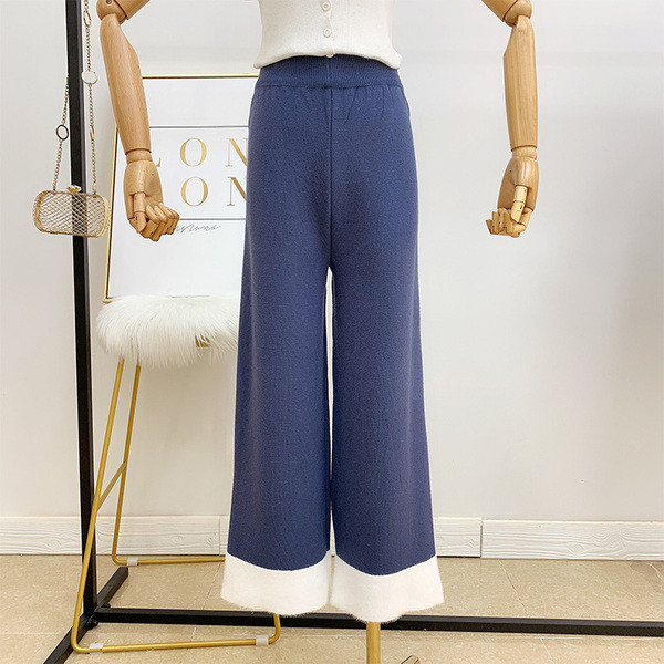 Дамски  ежедневни панталони с висока талия в три цвята