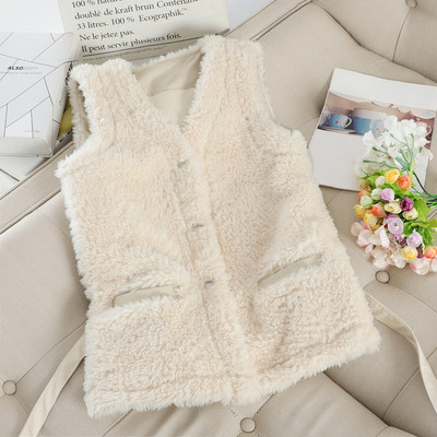 Vesta de puf de dama cu curea in talie in mai multe culori