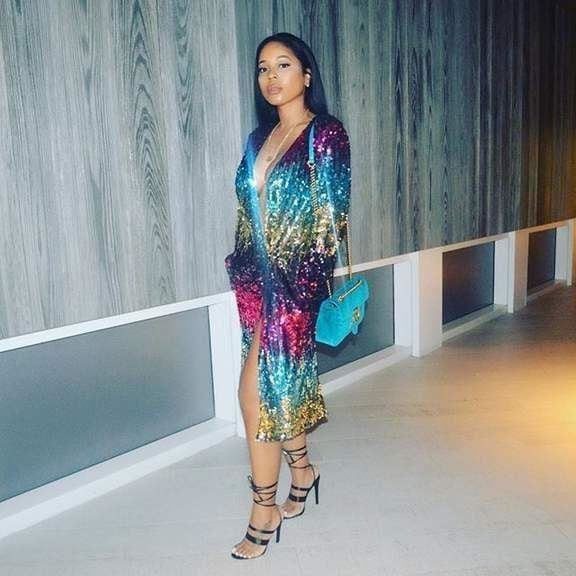 Modern női színes hosszú mellény flitterekkel